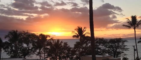 A sunset view from our Lanai
