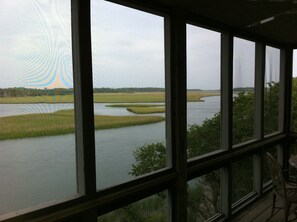 THE VIEW - East Down Bald Head Creek toward East Beach