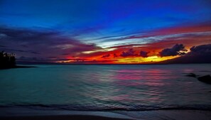 Sunset from our beach