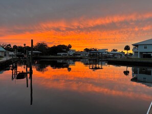 Sunset lights the Lagoon on fire!