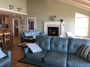 Living Room with New Fireplace