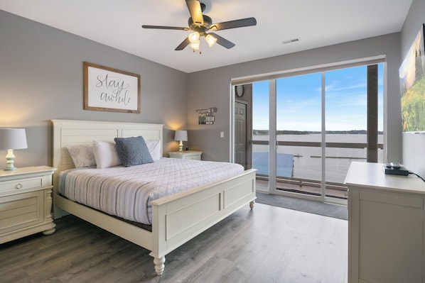 Main Bed with Master Sized Bed, View and Smart TV