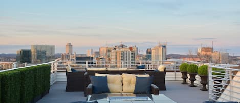 Incredible panoramic views of Downtown day or night on your own private rooftop