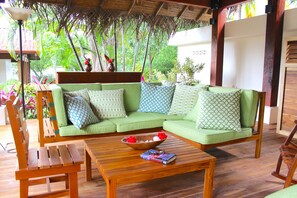 Beautiful indoor/outdoor living room in rancho