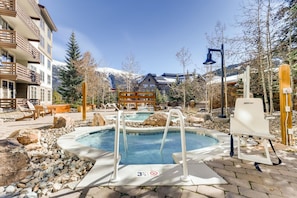 Passage Point's Hot Tubs and Play Pool - All at different temperatures!