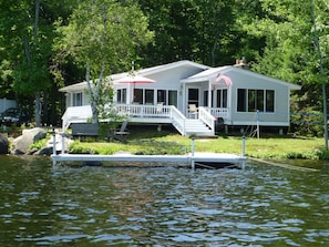 house from front boat dock