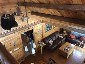 From the loft looking down