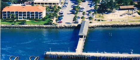 SSI Pier (where harbor pilots are picked up), Village, Mallery St & Condo.  