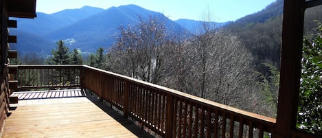 Wrap around porch to enjoy views