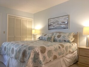 King Size Bed in Master Bedroom