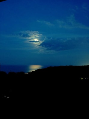 the moonlight view from the terrace