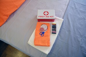 first aid kit available in the flat just in case