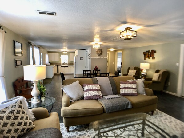 Spacious Living Room with open concept.