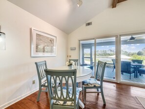 Breakfast Area with Water Views at 44 Lands End