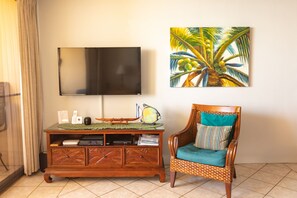 High definition 50" TV with wireless internet, expanded cable, CD, DVD player, 