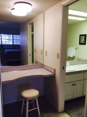 Master bedroom vanity area