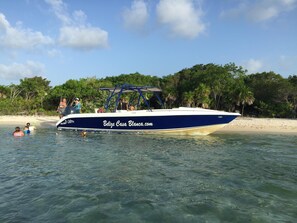 Our  boat and captain at your disposal!  Go where you want - when you want!