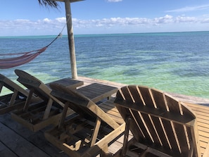 Our pier is a great place for swimming, relaxation, and fun! 