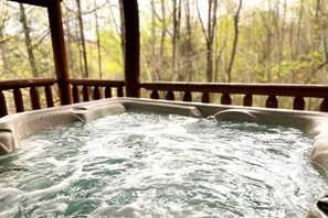 Escape to Highlander and enjoy the Smoky Mountains or just the hot tub. We're all for that!