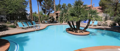 Resort style  heated  main pool 