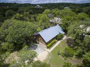 Ariel view of the cabin