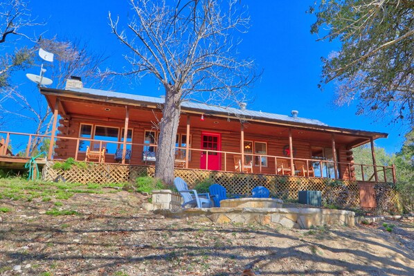 Back view of the cabin