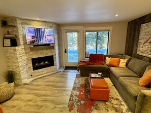 Living Room looking out to Gore Creek