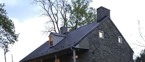 Springhouse at dusk