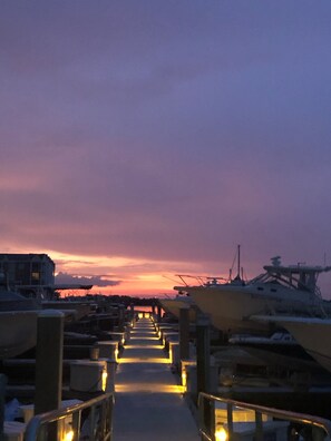 Our marina during sunset

