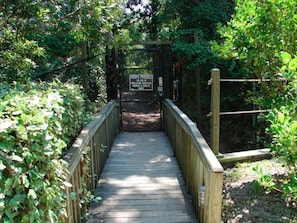 Private gate walkway to beach. Just a block and a half away!