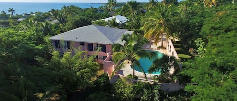 Aerial view of house