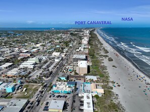 Aerial View Showing Port Canaveral and NASA