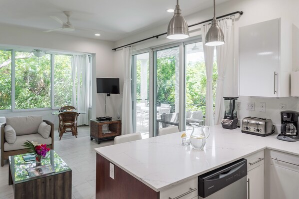 Generous Kitchen and Living Room Space