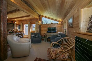 Living room with HD TV