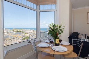 Dining area overlooking St Ives