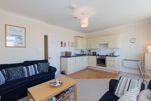 Lounge and kitchen