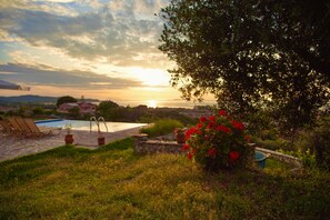 Serene views of the ocean and the surrounding countryside