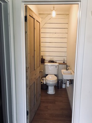 The separate toilet.