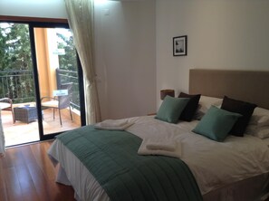 Master Bedroom with doors to the rear terrace.