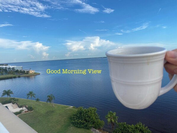 Good morning,  Imagine your day starting with this beautiful view 