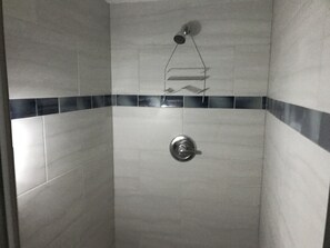 Newly tiled walk in shower
