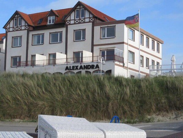 Ferienwohnung auf Wangerooge direkt am Strand, direkter Meerblick, für 2 Pers.