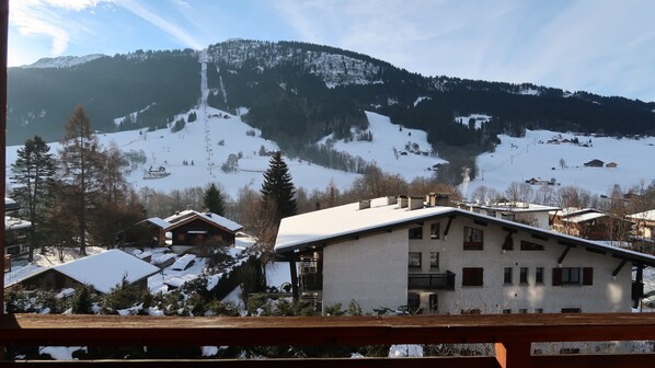 Vue sur les pistes