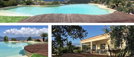 Villa de charme, vue mer exceptionnelle sur le Golf d'Ajaccio, vaste jardin