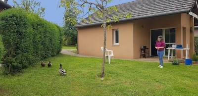 Chalet sur les bords du Lot à Saint Geniez d'Olt et d'Aubrac.