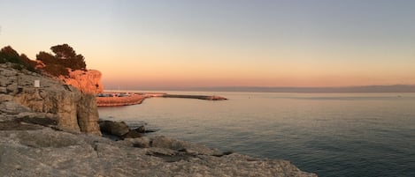 vue mer sur le port de Torredembarra à 100 m de la maison