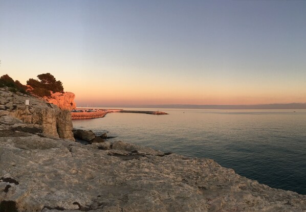 vue mer sur le port de Torredembarra à 100 m de la maison