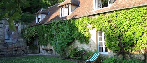 View of the main house from the garden