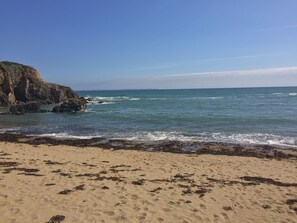 plage devant l'appartement 