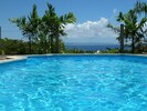 L'île de Marie Galante vue de la piscine
